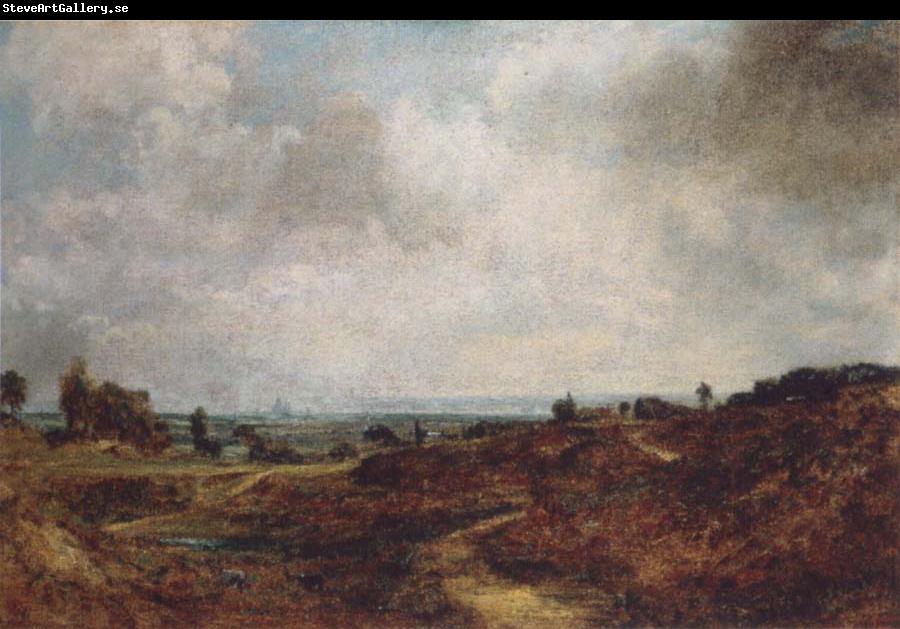 John Constable Hampstead Heath with London in the distance